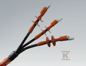 Głowica napowietrzna termokurczliwa do kabli 3-żyłowych, CHE-3F(A) 12kV 95-240, 146222