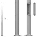Słupek Ogrodowy V-TAC 100CM Czarny IP44 E27 VT-1185