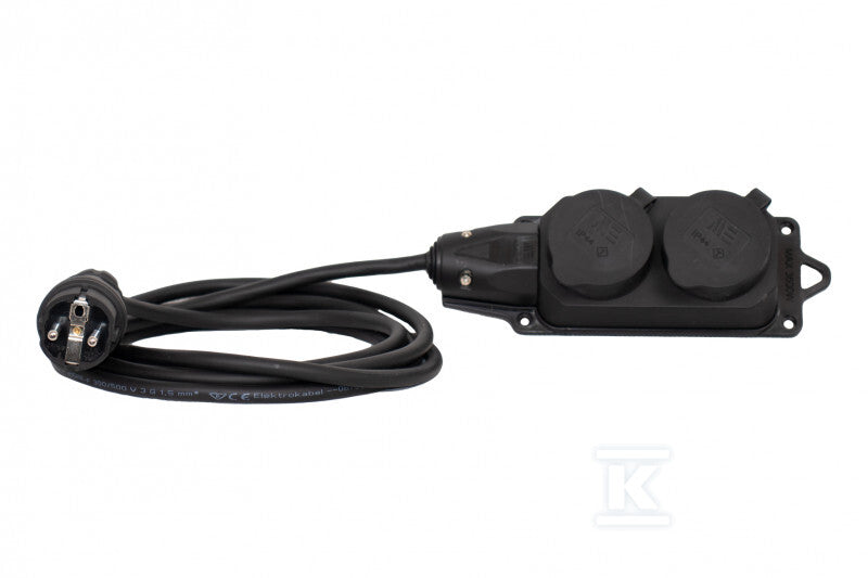Przedłużacz listwowy 2x230V OW (H05RR-F) 3x2,5 - 50 metrów