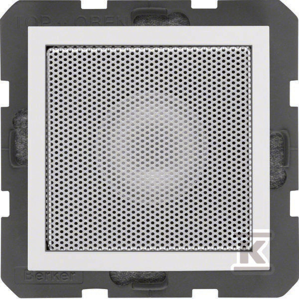 Głośnik śnieżnobiały, połysk S.1/B.1/B.3/B.7 Glas