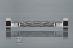 Wężyk redukcyjny z gwintem W-W w oplocie ze stali nierdzewnej Viper Plus 1/2" - 3/8" - L 80