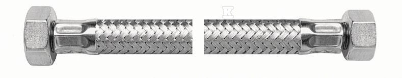 Wężyk redukcyjny z gwintem W-W w oplocie ze stali nierdzewnej Viper Plus 1/2" - 3/8" - L 50
