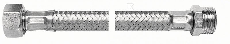 Wężyk z gwintem W-Z w w oplocie ze stali nierdzewnej Viper Plus 1/2" - 1/2" - L 60
