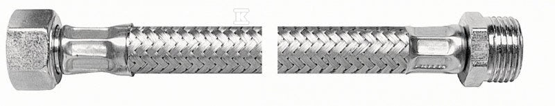 Wężyk z gwintem W-Z w w oplocie ze stali nierdzewnej Viper Plus 1/2" - 1/2" - L 100