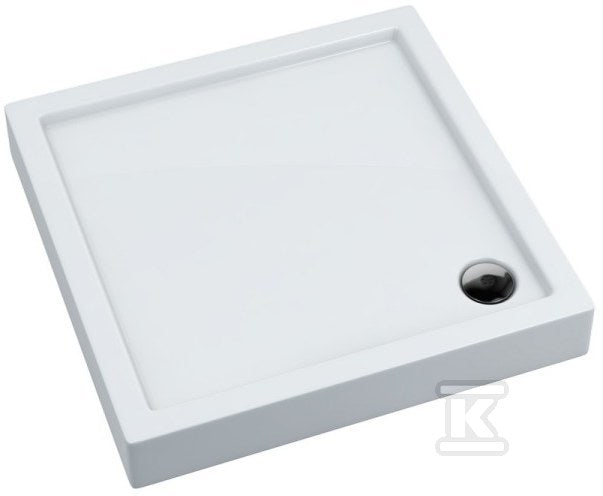 Brodzik akrylowy Stabilsound 90x90x14 / 3 cm kwadratowy Competia z systemem Safe Mase