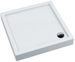 Brodzik akrylowy 3.4647 / C / ST z zintegrowanym nośnikiem Stabilsound z przeciągniętym panelem do podłogi Black Stone 90x120x12 cm "Competia New", prostokątny