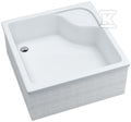 Brodzik akrylowy Stabilsound 80x80x41 / 28 cm kwadratowy Dante