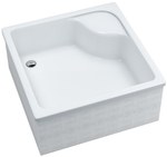 Brodzik akrylowy Stabilsound 90x90x41 / 28 cm kwadratowy Dante