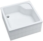 Brodzik akrylowy Stabilsound 80x80x41 / 28 cm kwadratowy Dante
