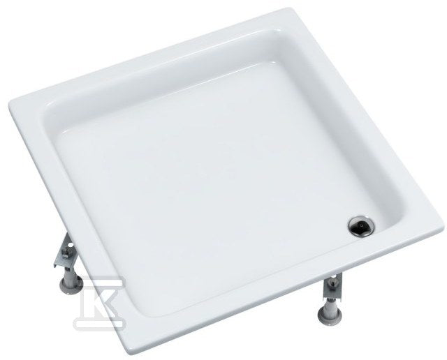 Brodzik akrylowy standard Zefir kwadrat 90x90x26 głębokość 12 cm 3.212. W zestawie: brodzik akrylowy, stelaż L06