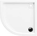 Brodzik akrylowy Standard 80x80x5 / 3 cm półokrągły r55 Caspar