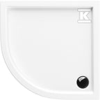 Brodzik akrylowy Standard 80x80x5 / 3 cm półokrągły r55 Caspar