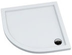 Brodzik akrylowy Standard 80x80x5 / 3 cm półokrągły r55 Caspar