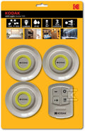 3Lampki KODAK LED Home Bezprzewodowe z pilotem