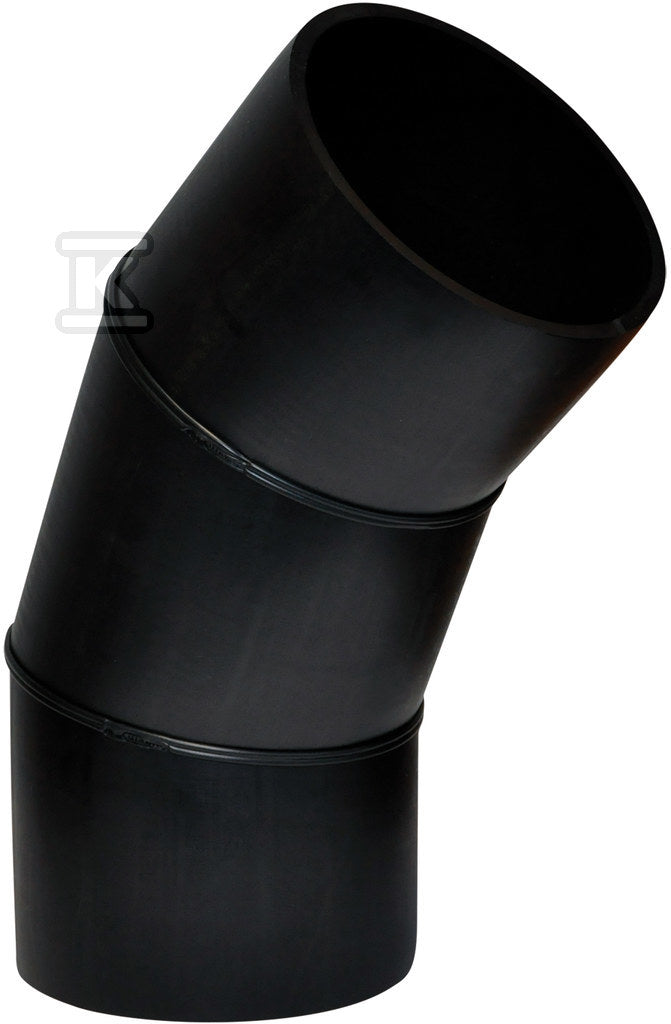 Kolano PEHD 250/45 segmentowe SDR26 S12.5, kolor czarny, QS (Quick Stream)