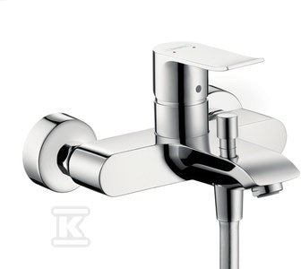 Bateria wannowa Hansgrohe Metris E2 jednouchwytowa DN15, montaż natynkowy chrom 31480000