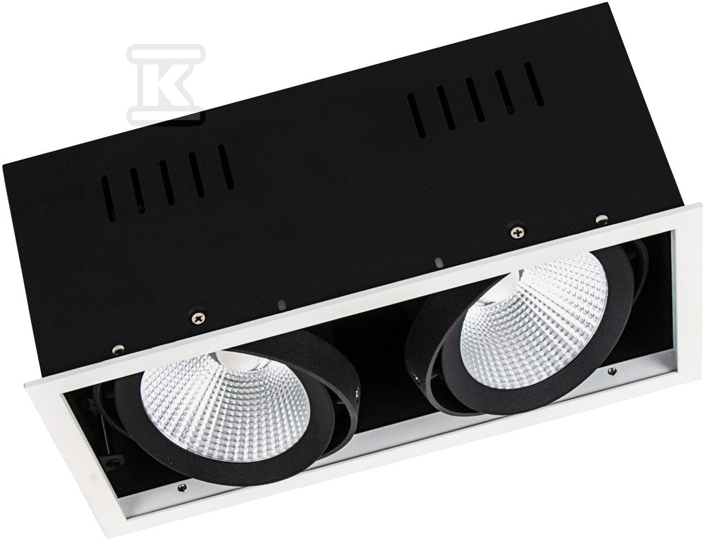 Reflektor obrotowy Multi 2X30W/3000K Fl Wt/Bk Ledv