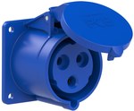 Gniazdo tablicowe proste 16A 3P+Z 400V 75x75mm IP44/54