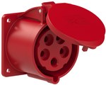 Gniazdo tablicowe jednofazowe P-Nova Plus 16A 2P+Z 230V, kołnierz 50x50, z bolcem IP54