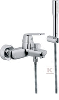 Bateria wannowa Grohe Eurosmart Cosmopolitan jednouchwytowa z zestawem punktowym
