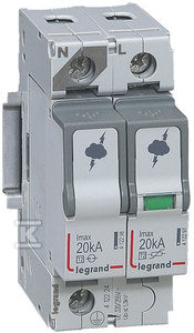Ogranicznik przepięć T1+T2 8/50 2P