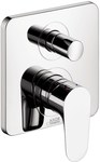 Bateria wannowa Hansgrohe Axor Citterio jednouchwytowa, montaż podtynkowy ze zintegrowanym systemem zabezpieczającym element zewnętrzny do podłączenia z wylewką Exafil-chrom 39457000