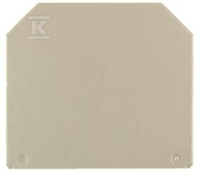 Płyta separacyjna (terminal), Ciemnobeżowy, Wysokość: 65 mm, Szerokość: 1.5 mm, V-0, Wemid, WTW WTL6/1 DB