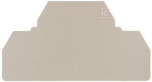 Płytka końcowa do złączek, Ciemnobeżowy, Wysokość: 33 mm, Szerokość: 5 mm, V-0, Wemid, zatrzaskowe: Nie, ZAP ZDUB