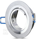Oprawa puntkowa VT-782 1xGU10 okrągła polerowane aluminium