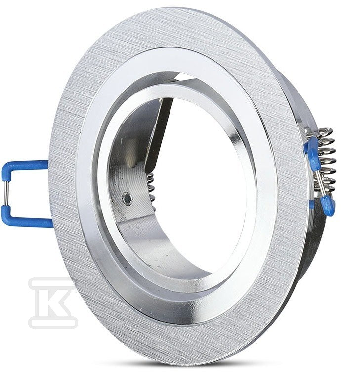 Oprawa puntkowa VT-782 1xGU10 okrągła polerowane aluminium