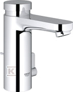 Bateria umywalkowa Grohe Eurosmart Cosmopolitan T samozamykająca, z mieszaczem zestaw odpływowy z drążkiem pociąganym 1 1/4"