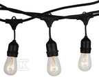 Girlanda VT-713 15xE27 10m czarna IP54