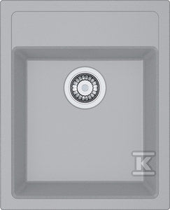 Zlewozmywak wbudowywany Tectonite® Sirius SID 610-40 Kamienny Szary