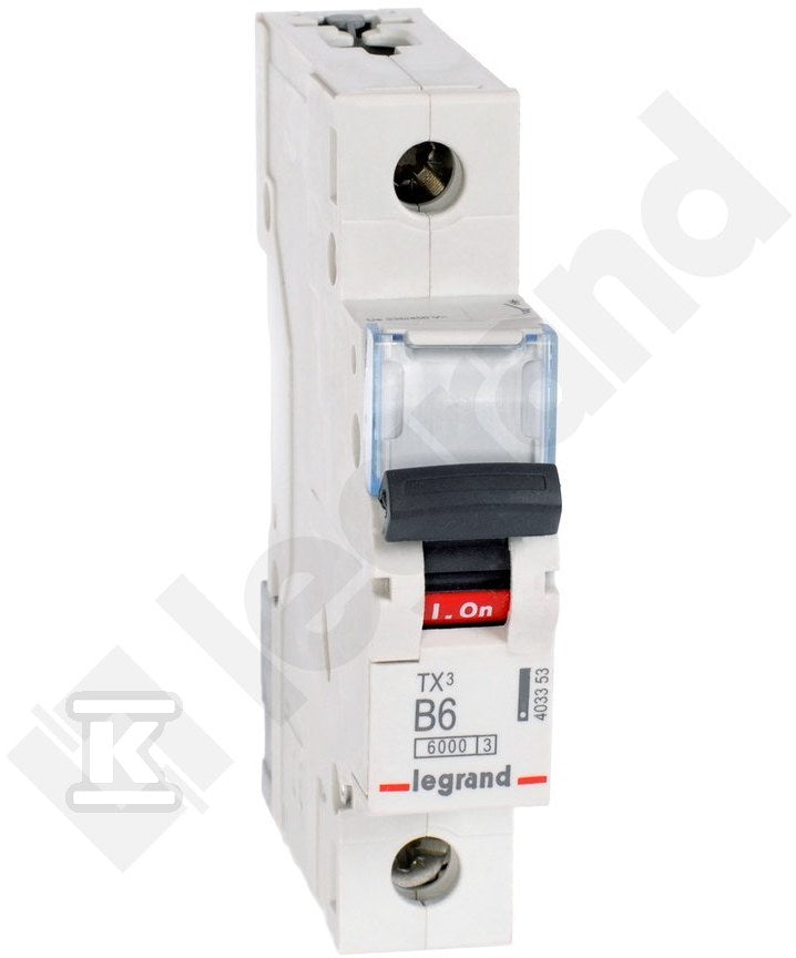 Wyłącznik nadprądowy S 301 1P B 6A 6000A TX3