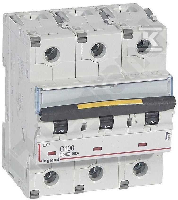 Wyłącznik trójbiegunowy DX3 16 kA 100 A