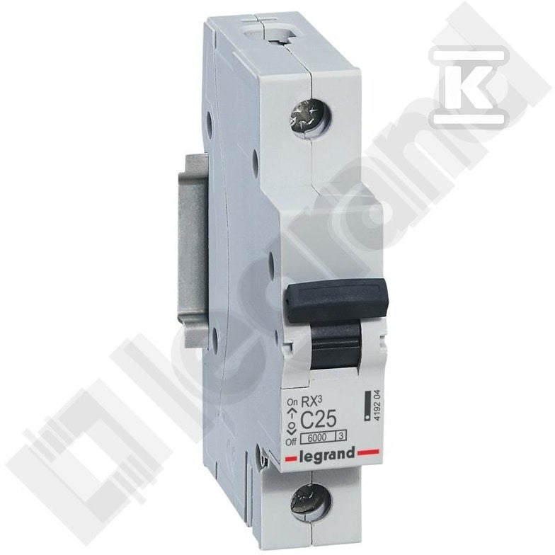 Wyłącznik nadprądowy RX3 1P C 25A 6000A