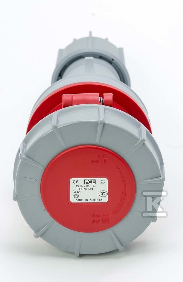 Gniazdo przenośne POWER TWIST 63A 3P+Z 400V IP67
