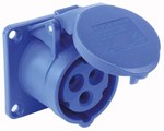 Gniazdo tablicowe proste 16A 3P+Z 400V 75x75mm IP44/54