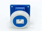 Gniazdo tablicowe proste 16A 2P+Z 230V 75x75mm IP67