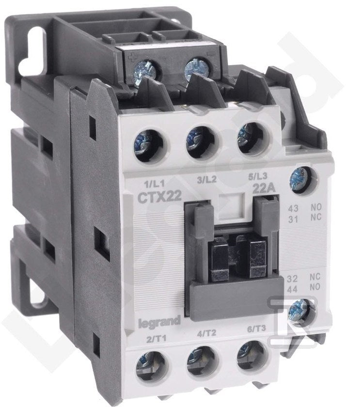 Stycznik CTX3 3P 22A 1NO1NC 24V DC