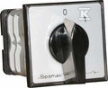 Łącznik Krzywkowy 25A, Rozłącznik 0-1 (2 - biegunowy), mocowany na szynie czoło szare pokrętło czarne