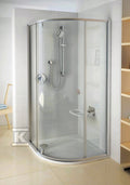 Kabina prysznicowa Pivot PSKK3-80 biała + biała przezroczyste