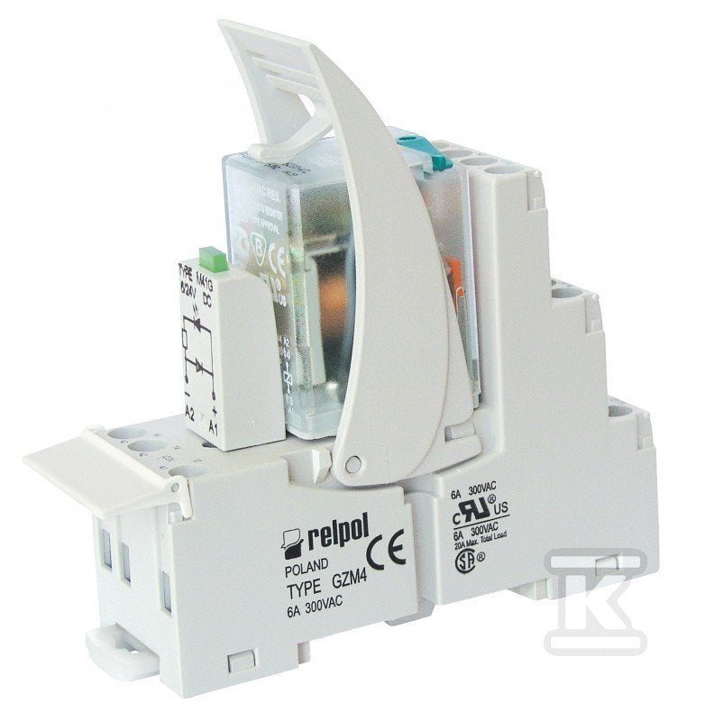 Przekaźnik przemysłowy R4N-2014-23-5230-WT styki 4P, obciążenie max 6A/230VAC, cewka 230VAC, WT