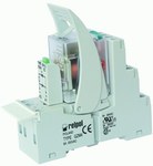 Przekaźnik interfejsowy PI84-024DC-M41G-MS-2012, styki: 2P, zasilanie: 24VDC, prąd obciążeniowy: 8A, szerokość: 15,5mm z gniazdem GZM80