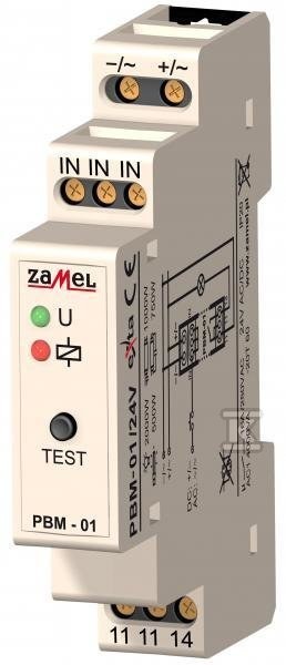 Przekaźnik bistabilny 24V AC/DC Typ: PBM-01/24V