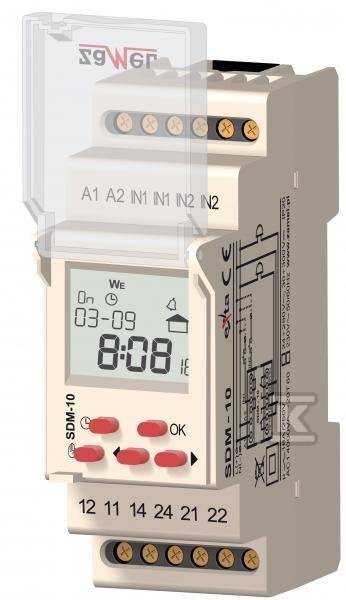 Sterownik dzwonka szkolnego 230V AC Typ: SDM-10