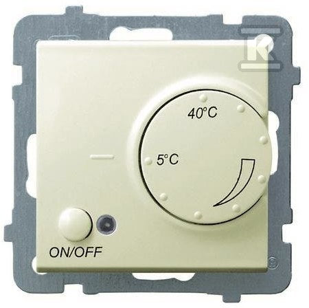 Regulator temperatury z sondą podpodłogową, ecru, AS