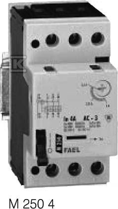 Wyłącznik silnikowy z wyzwalaczem termiczym i elektromagnetycznym z torem neutralnym N M250 (0,16A - 0,25A)