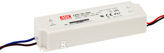 Zasilacz LED 35W 9-30V 1.05A