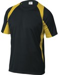 T-shirt dwukolorowy z poliestru (100%), 160 g/m2, szybkoschnący zielono-szary XXL
